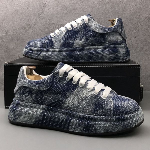 european style diamond dress party wedding shoesbrand vulcanized breathable casual sneakers round toe thick bottom business leisure walking, Black
european style diamond dress party wedding shoesbrand vulcanized breathable casual sneakers round toe thick bottom business leisure walking, Black