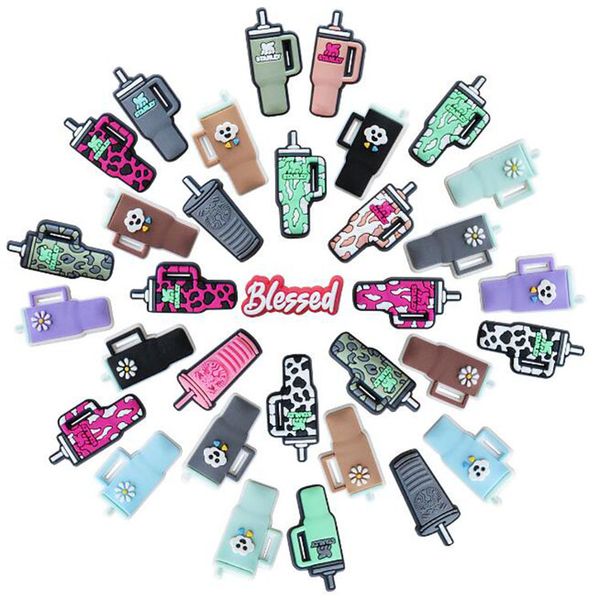 100pcs shoe part accessories water cup shape clog charms garden shoe charms wristband decoration buckle pin button, White;pink
100pcs shoe part accessories water cup shape clog charms garden shoe charms wristband decoration buckle pin button, White;pink