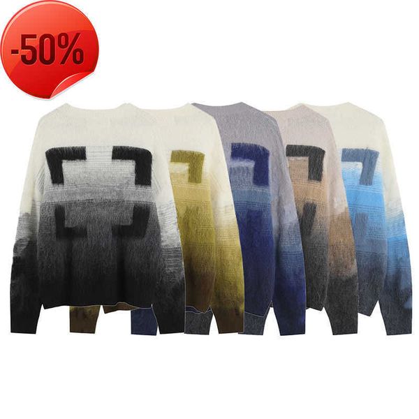 designers sweater mens womens arrow color gradient cardigan lover senior classic multicolor round neck autumn winter keep warm comfortable, White;black
designers sweater mens womens arrow color gradient cardigan lover senior classic multicolor round neck autumn winter keep warm comfortable, White;black