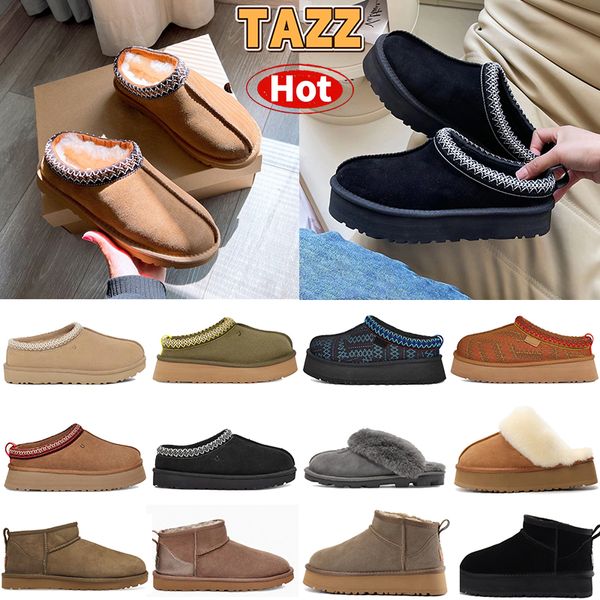 women australia slippers designer slides tazz snow winter sheepskin ugglies boots ladies tasman platform fur boot classic ultra mini suede w, Black
women australia slippers designer slides tazz snow winter sheepskin ugglies boots ladies tasman platform fur boot classic ultra mini suede w, Black