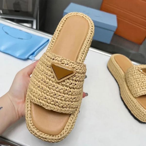 designer straw slippers slides casual shoes fashion summer beach slipper 2023 new womens outdoor slide black white khaki hand woven platform
designer straw slippers slides casual shoes fashion summer beach slipper 2023 new womens outdoor slide black white khaki hand woven platform