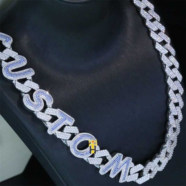 fine jewelry cubic zircon name necklace personalized hiphop custom letter cuban necklace iced miami cuban chain, Silver
fine jewelry cubic zircon name necklace personalized hiphop custom letter cuban necklace iced miami cuban chain, Silver