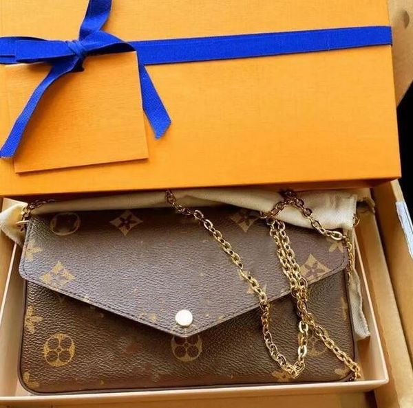 multi felicie pochette woman chain shoulder bag luxurys designers designer bag embossing genuine leather clutch tote chain messenger
multi felicie pochette woman chain shoulder bag luxurys designers designer bag embossing genuine leather clutch tote chain messenger