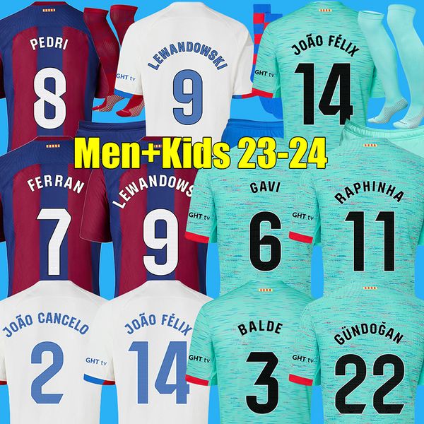 23 24 lewandowski joao felix cancelo soccer jerseys 2023 ferran araujo pedri gavi barcelona maillots balde martinez football shirt kids kit, Black;yellow
23 24 lewandowski joao felix cancelo soccer jerseys 2023 ferran araujo pedri gavi barcelona maillots balde martinez football shirt kids kit, Black;yellow
