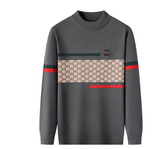 new sweater men's thickened warm imitation mink hair half high collar mink sweater letter jacquard pullover sweater, White;black
new sweater men's thickened warm imitation mink hair half high collar mink sweater letter jacquard pullover sweater, White;black