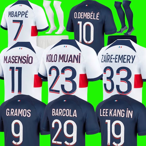barcola o.dembele 23 24 psgs soccer jerseys mbappe maillot de football 2023 2024 hakimi zaire-emery kolo muani g.ramos jersey men kids sets, Black;yellow
barcola o.dembele 23 24 psgs soccer jerseys mbappe maillot de football 2023 2024 hakimi zaire-emery kolo muani g.ramos jersey men kids sets, Black;yellow