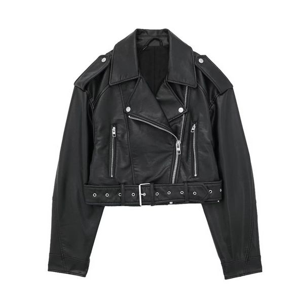fashion pu leather jacket for women 2023 winter chic short coats female long sleeve with belts jackets ladies outerwear152, Black;brown
fashion pu leather jacket for women 2023 winter chic short coats female long sleeve with belts jackets ladies outerwear152, Black;brown
