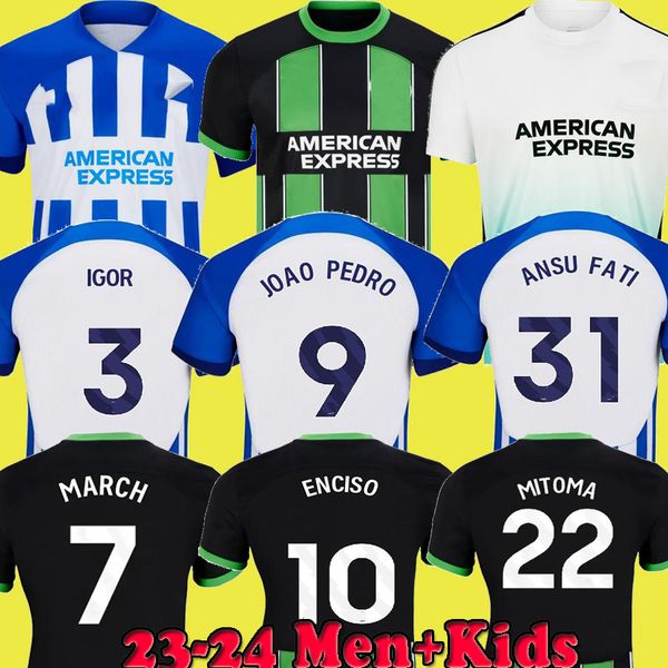 23 24 ansu fati joao pedro soccer jerseys enciso mitoma ferguson gilmour milner march football shirt 2023 2024 lallana camesitas caicedo dah, Black;yellow
23 24 ansu fati joao pedro soccer jerseys enciso mitoma ferguson gilmour milner march football shirt 2023 2024 lallana camesitas caicedo dah, Black;yellow