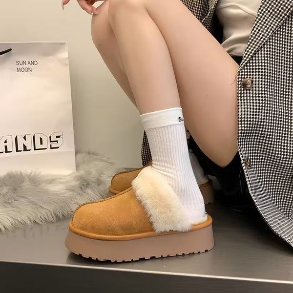 thick soled plush slippers 2023 winter female fur one indoor comfortable warm personality increase leisure cotton shoes, Black
thick soled plush slippers 2023 winter female fur one indoor comfortable warm personality increase leisure cotton shoes, Black