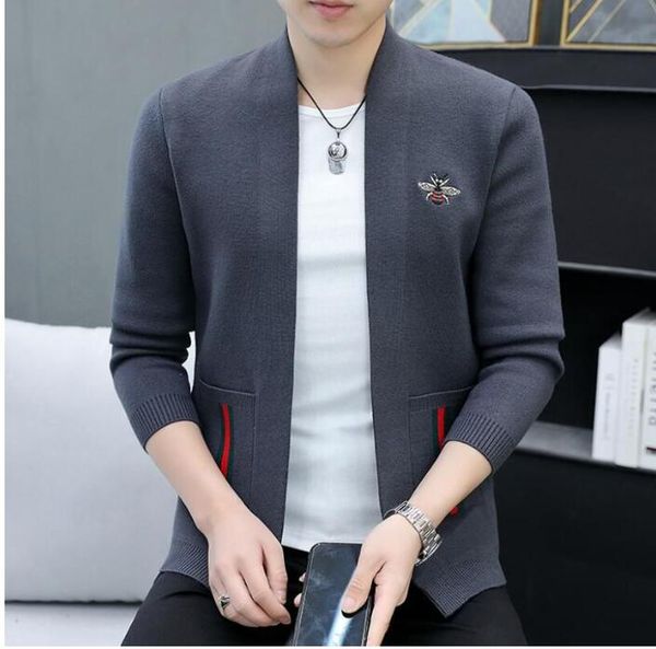 men's sweaters spring autumn fashion long-sleeved designer hooded sweater knitwear v-neck coat men's cardigan top, White;black
men's sweaters spring autumn fashion long-sleeved designer hooded sweater knitwear v-neck coat men's cardigan top, White;black