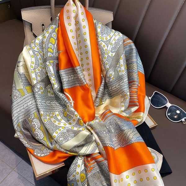 spring and wraps summer thin lengthened style imitation silk scarf womens long korean sunblock beach towel shawl, Blue;gray
spring and wraps summer thin lengthened style imitation silk scarf womens long korean sunblock beach towel shawl, Blue;gray