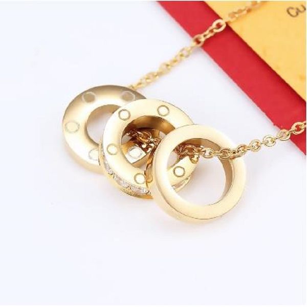 luxury pendant necklace designer jewelry diamond necklaces for women trendy double ring connect fashion necklace valentines day party gift w, Silver
luxury pendant necklace designer jewelry diamond necklaces for women trendy double ring connect fashion necklace valentines day party gift w, Silver