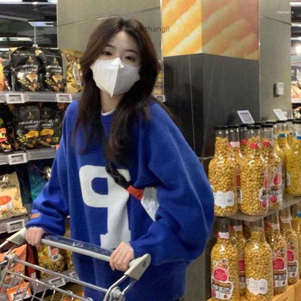 sweatshirt blue women hoodies loose spring autumn fashion casual young daily sweatshirts design letter all-match girlish preppy, White
sweatshirt blue women hoodies loose spring autumn fashion casual young daily sweatshirts design letter all-match girlish preppy, White