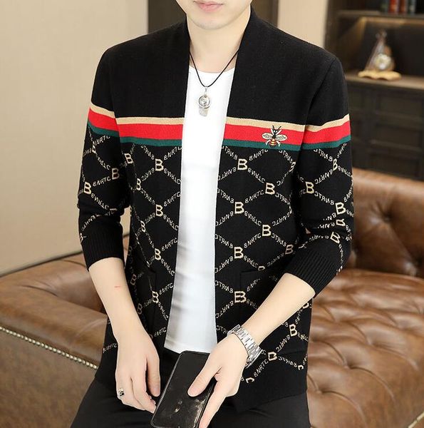 men sweaters designer autumn winter cardigans knitted loose coat double letter printed sweaters ladies long sleeve jacket, White;black
men sweaters designer autumn winter cardigans knitted loose coat double letter printed sweaters ladies long sleeve jacket, White;black