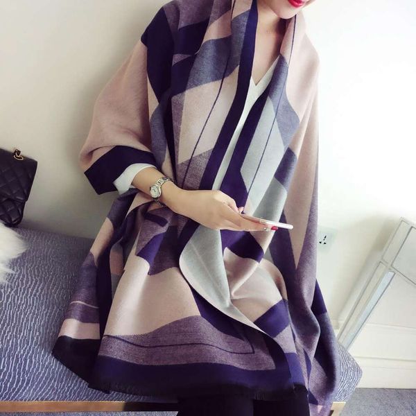 title autumn and winter double sided scarf dual use womens warm imitation cashmere shawl all kinds of thick, Blue;gray
title autumn and winter double sided scarf dual use womens warm imitation cashmere shawl all kinds of thick, Blue;gray