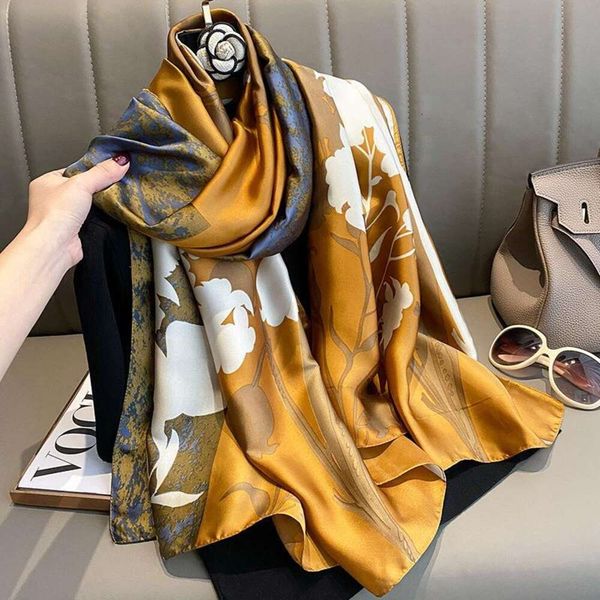 vintage printed scarf womens fashion imitation silk temperament shawl dual use spring and autumn winter warm, Blue;gray
vintage printed scarf womens fashion imitation silk temperament shawl dual use spring and autumn winter warm, Blue;gray