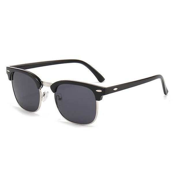 sunglasses designer fashion luxury new classic half frame fashionable color film reflective glasses, White;black
sunglasses designer fashion luxury new classic half frame fashionable color film reflective glasses, White;black