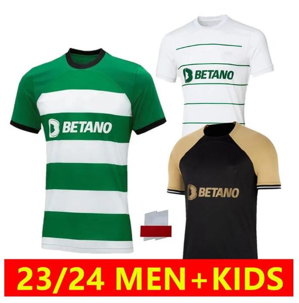23 24 sporting cp lisboa soccer jerseys lisbon jovane sarabia vietto coates acuna home away 2023 2024 football shirt men kids, Black;yellow
23 24 sporting cp lisboa soccer jerseys lisbon jovane sarabia vietto coates acuna home away 2023 2024 football shirt men kids, Black;yellow