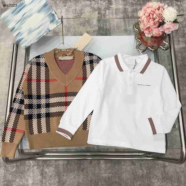 new designer kids sweater baby pullover child knitwear size 100-150 cm long sleeved striped polo shirt and v-neck knitted pullover aug30, Blue
new designer kids sweater baby pullover child knitwear size 100-150 cm long sleeved striped polo shirt and v-neck knitted pullover aug30, Blue