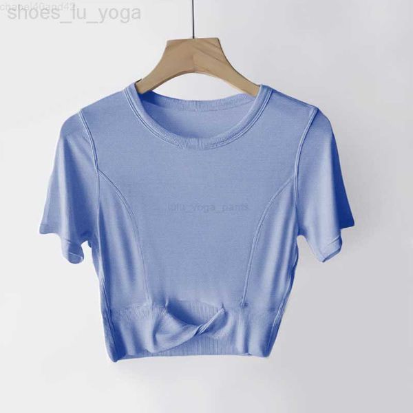 lu women yoga cropped women's modal t-shirt ribbed crop modal short sleeve breathable tight sports jogging sportswear
lu women yoga cropped women's modal t-shirt ribbed crop modal short sleeve breathable tight sports jogging sportswear