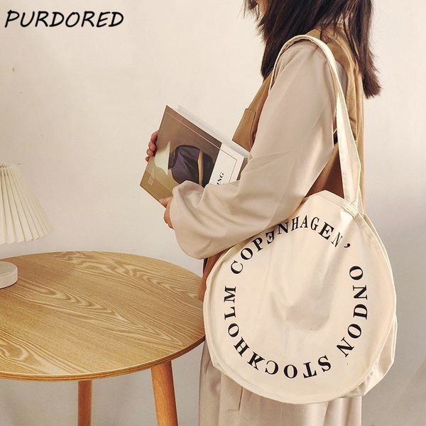 shopping bags purdored 1 pc round shape women tote bag canvas letter decoration handbag casual female shoulder reusable pouch 230901
shopping bags purdored 1 pc round shape women tote bag canvas letter decoration handbag casual female shoulder reusable pouch 230901
