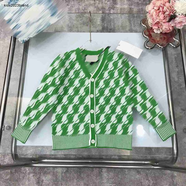designer kids cardigan fashion baby v-neck sweater spring products size 100-160 cm contrast checkered letter jacquard knitted jacket aug30, Blue
designer kids cardigan fashion baby v-neck sweater spring products size 100-160 cm contrast checkered letter jacquard knitted jacket aug30, Blue