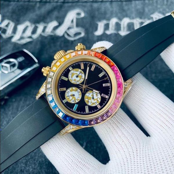 men's watch sapphire mechanical rubber/steel movement watches 40mm luxe 2813 montre automatic bezel diamond wristwatches rainbow d guik, Slivery;brown
men's watch sapphire mechanical rubber/steel movement watches 40mm luxe 2813 montre automatic bezel diamond wristwatches rainbow d guik, Slivery;brown