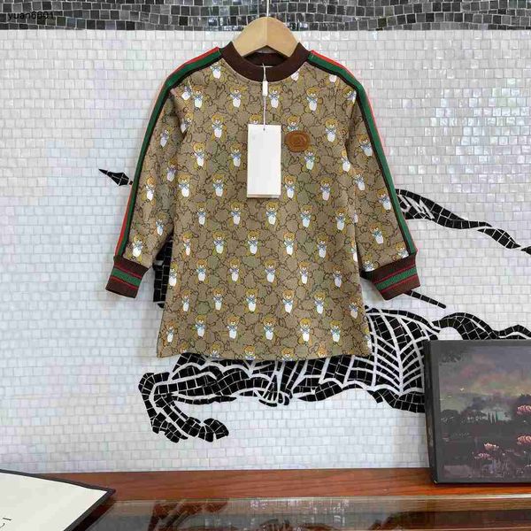 luxury designer girl dress luxury girls autumn dress childrens brand design dresses long sleeve wear skirts, Red;yellow 
luxury designer girl dress luxury girls autumn dress childrens brand design dresses long sleeve wear skirts, Red;yellow