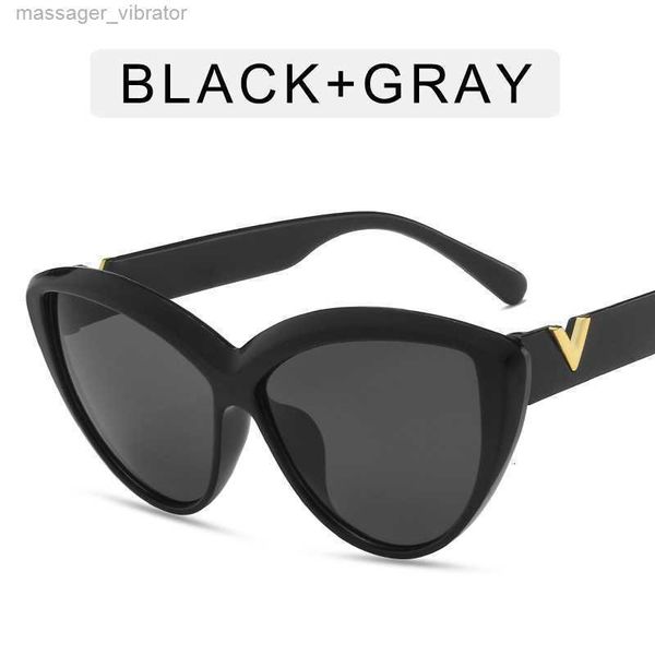 glasses Cat's frame eye large personalized sunglasses 2023 ins fashion sunglasses Korean fashion sunglasses KT6E ITO1