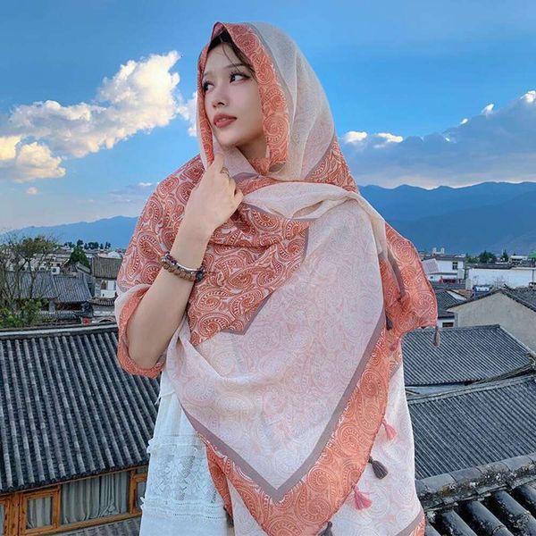 summer fashion cashew orange rice scarf sunshade beach towel tidal comfortable breathable large shawl, Blue;gray
summer fashion cashew orange rice scarf sunshade beach towel tidal comfortable breathable large shawl, Blue;gray