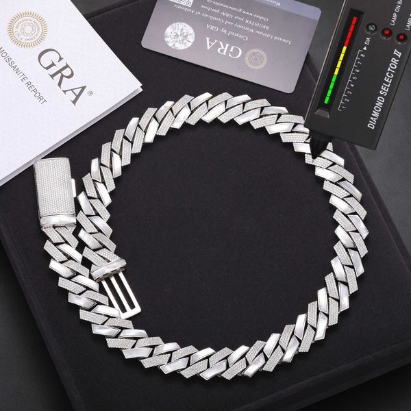 18mm handmade setting shell cuban link chain pass diamond tter 925 sterling sier vvs moissanite iced out cuban necklace, Silver
18mm handmade setting shell cuban link chain pass diamond tter 925 sterling sier vvs moissanite iced out cuban necklace, Silver