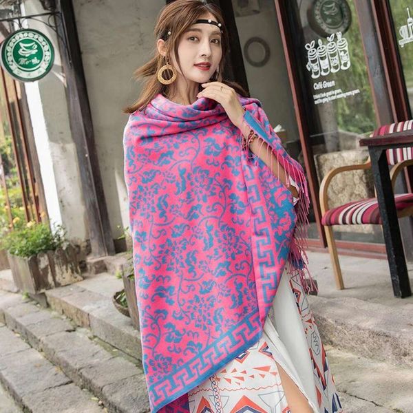 title autumn and neckerchief winter style shawl for women thick imitation cashmere ethnic double sided blue white, Blue;gray
title autumn and neckerchief winter style shawl for women thick imitation cashmere ethnic double sided blue white, Blue;gray