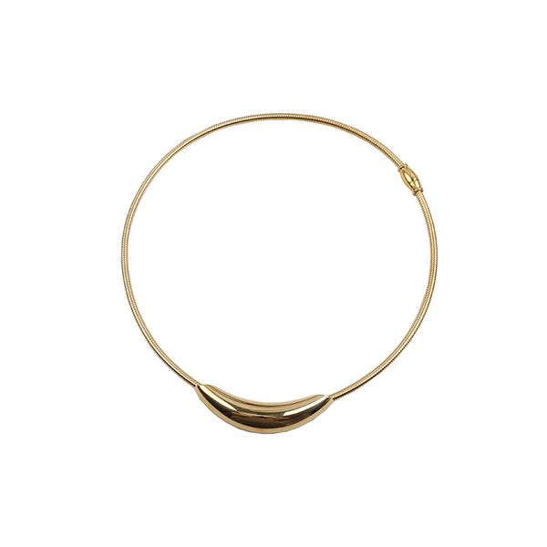 titanium steel necklace color high -grade cold metal wind curved tube pendant design collar fashion versatile neck chain, Golden;silver
titanium steel necklace color high -grade cold metal wind curved tube pendant design collar fashion versatile neck chain, Golden;silver