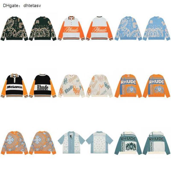 fashion brand rhude autumn and winter popular letters casual fashion knitted sweater, White;black
fashion brand rhude autumn and winter popular letters casual fashion knitted sweater, White;black