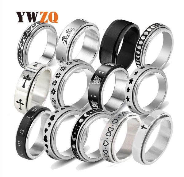 band rings 50pcs mti-styles mix rotating stainless steel spin men women spinner ring wholesale rotate finger party jewelry drop deliv dhe3a, Silver
band rings 50pcs mti-styles mix rotating stainless steel spin men women spinner ring wholesale rotate finger party jewelry drop deliv dhe3a, Silver