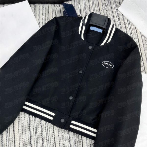 designer womens baseball jackets cropped coats outerwear fashion letter print short style coat hiphop jacket streetwear, Black
designer womens baseball jackets cropped coats outerwear fashion letter print short style coat hiphop jacket streetwear, Black