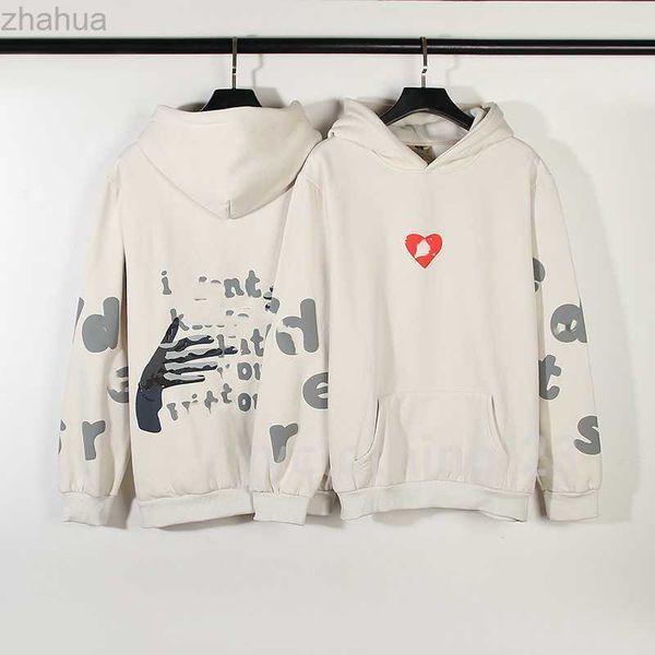 men's and women's hip hop love arms letter foam printed hoodie jacket aneyees designer personality 23ss, Black
men's and women's hip hop love arms letter foam printed hoodie jacket aneyees designer personality 23ss, Black