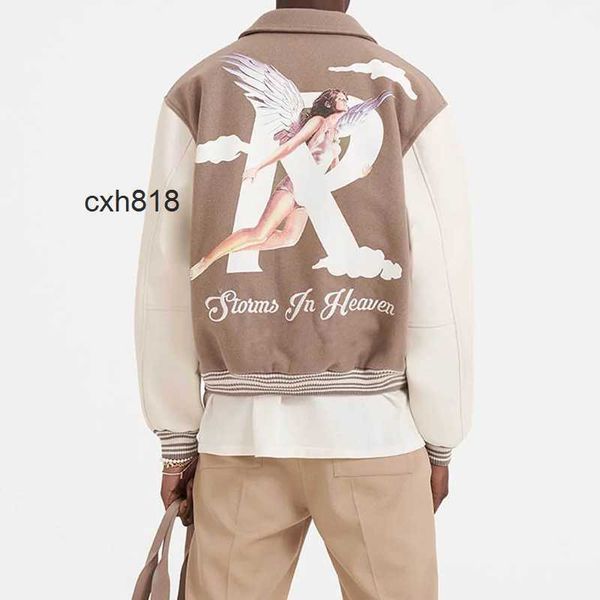2023 reprreesent angel printed embroidery panelled baseball jacket man women fashion varsity coat oversize baseball uniform fzjk736, Black;brown
2023 reprreesent angel printed embroidery panelled baseball jacket man women fashion varsity coat oversize baseball uniform fzjk736, Black;brown