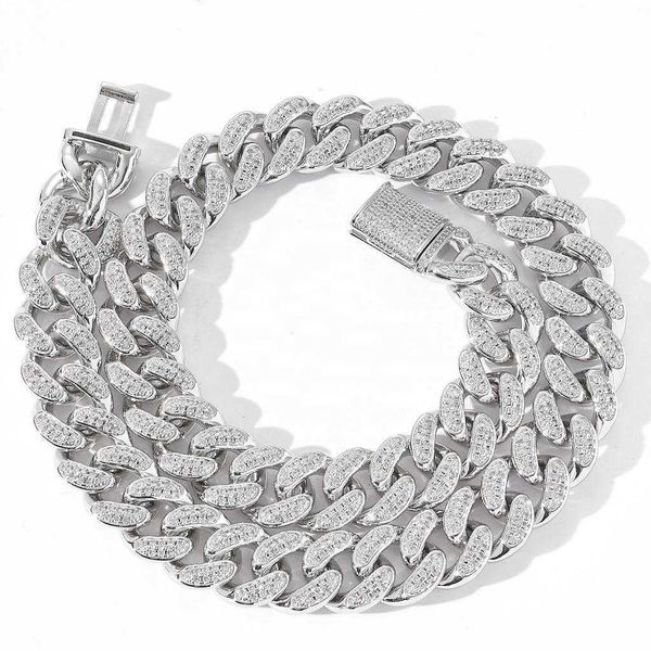 b moissanite jewelry 15mm 925 sterling sier with gra moissanite diamond cuban vvs d color chain necklace, Silver
b moissanite jewelry 15mm 925 sterling sier with gra moissanite diamond cuban vvs d color chain necklace, Silver
