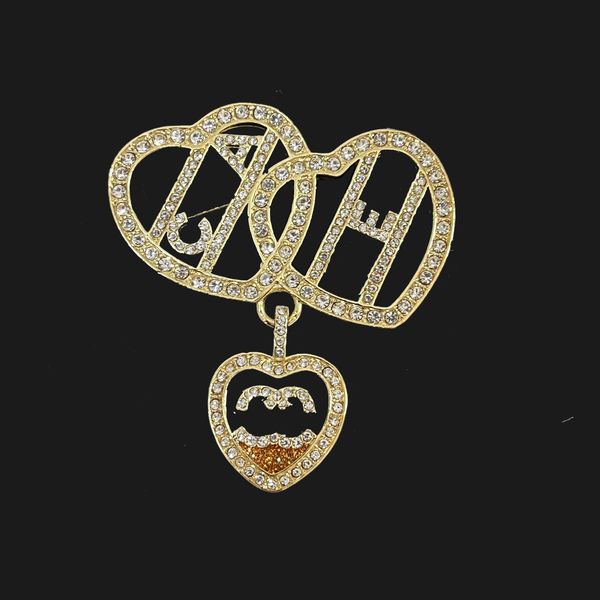 new heart brooches classic charm crystal brooches brand luxury designer jewelry 18k gold birthday love gift pins no change color brooches, Gray
new heart brooches classic charm crystal brooches brand luxury designer jewelry 18k gold birthday love gift pins no change color brooches, Gray