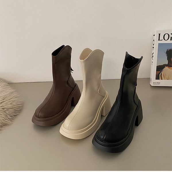 platform short boots women fashion zippers ankle booties thick bottom shoes ladies autumn winter booties for girls shoes 35-40, Black
platform short boots women fashion zippers ankle booties thick bottom shoes ladies autumn winter booties for girls shoes 35-40, Black