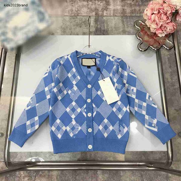 designer kids cardigan full print of letters baby v-neck sweater fashion spring products size 100-150 cm knitted jacket for boys aug30, Blue
designer kids cardigan full print of letters baby v-neck sweater fashion spring products size 100-150 cm knitted jacket for boys aug30, Blue