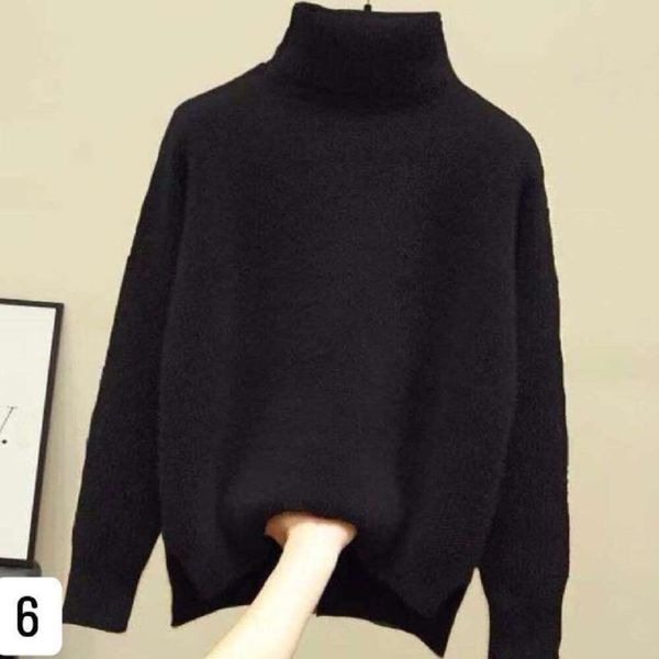 autumn and winter sweaters style two lapels plus velvet thick inside with mink womens pullover sweater, White;black
autumn and winter sweaters style two lapels plus velvet thick inside with mink womens pullover sweater, White;black