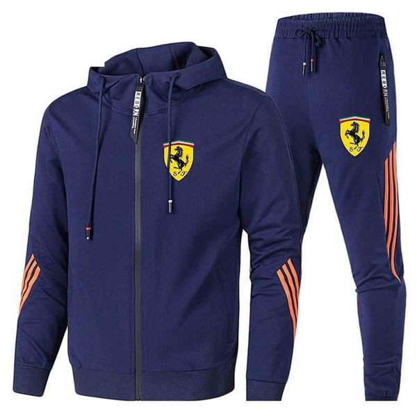 spring and autumn men's sports set zipper hooded set fitness running set cardigan sweatwear, Black
spring and autumn men's sports set zipper hooded set fitness running set cardigan sweatwear, Black