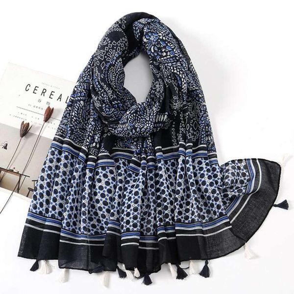 vintage ethnic style black cashew flower cotton scarf spring and summer tassel shawl fashionable versatile, Blue;gray
vintage ethnic style black cashew flower cotton scarf spring and summer tassel shawl fashionable versatile, Blue;gray