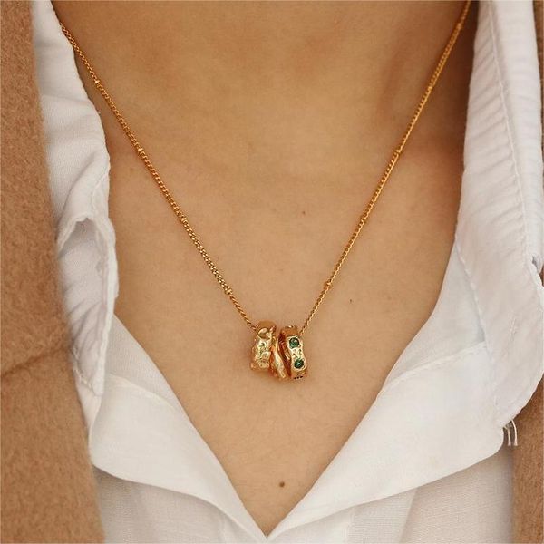 18k gold plated necklace luxury designer necklace wedding party jewelry fashion vintage pendant clavicle chain emerald zircon necklace simpl, Silver
18k gold plated necklace luxury designer necklace wedding party jewelry fashion vintage pendant clavicle chain emerald zircon necklace simpl, Silver