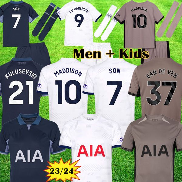 23 24 son richarlison maddison soccer jerseys pedro porro kulusevski hojbjerg 2023 2024 perisic romero tottenham sarr football kit shirt ben, Black;yellow
23 24 son richarlison maddison soccer jerseys pedro porro kulusevski hojbjerg 2023 2024 perisic romero tottenham sarr football kit shirt ben, Black;yellow