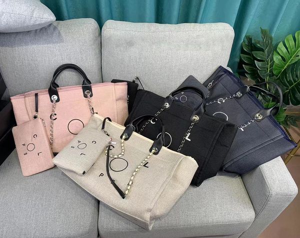 designer bag canvas tote bags chain bags large capacity shopping bag 2 pieces pearl embroidery beach women luxury fashion knitting purse han
designer bag canvas tote bags chain bags large capacity shopping bag 2 pieces pearl embroidery beach women luxury fashion knitting purse han