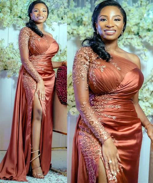 african one shoulder prom dresses side slit lace appliques beaded sheath elegant celebrity party gowns pleats floor length formal evening dr, Black
african one shoulder prom dresses side slit lace appliques beaded sheath elegant celebrity party gowns pleats floor length formal evening dr, Black