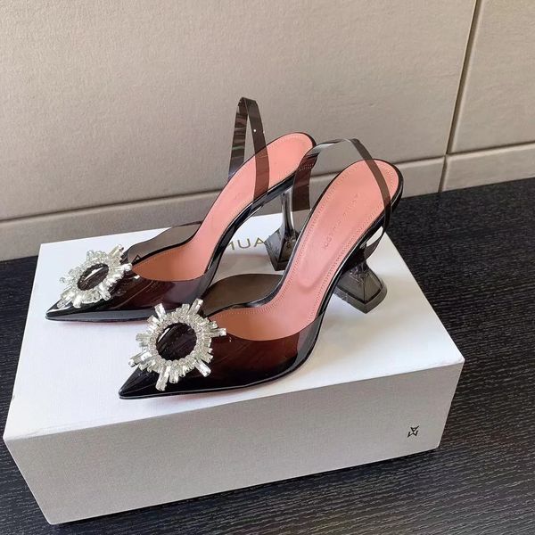 amina muaddi begum pvc muller shoes crystal decoration pumps shoes spool heels sandals women's luxury designers dress shoe evening slin, Black
amina muaddi begum pvc muller shoes crystal decoration pumps shoes spool heels sandals women's luxury designers dress shoe evening slin, Black